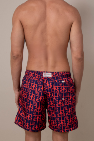 Short Voley Adulto Original Tusker Marinho/Vermelho