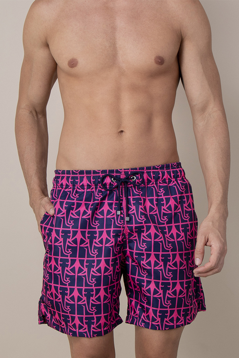 Short Voley Adulto Original Tusker Marinho/Pink