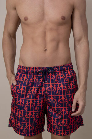 Short Voley Adulto Original Tusker Marinho/Vermelho