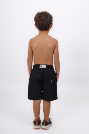 Short Infantil Liso Preto