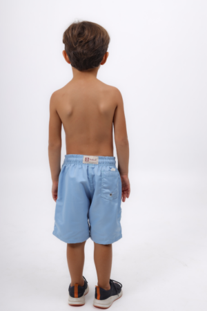 Short Infantil Liso Air Blue