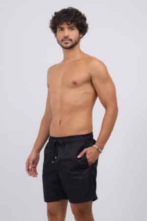 Short Adulto Liso Preto