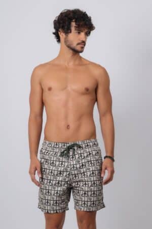 Short Adulto Original Tusker Areia/Verde Militar