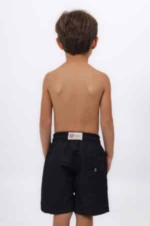 Short Infantil Liso Preto