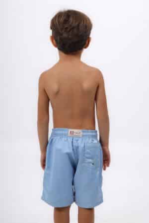 Short Infantil Liso Air Blue