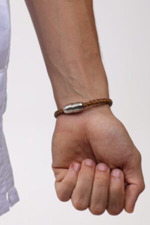 Pulseira em Couro Silver Ringatone