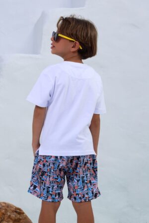 Short New Voley Infantil Cápsula Artística Barcos