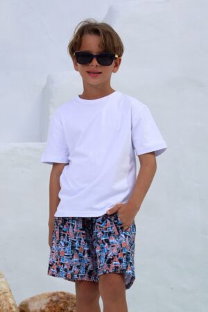 Short New Voley Infantil Cápsula Artística Barcos