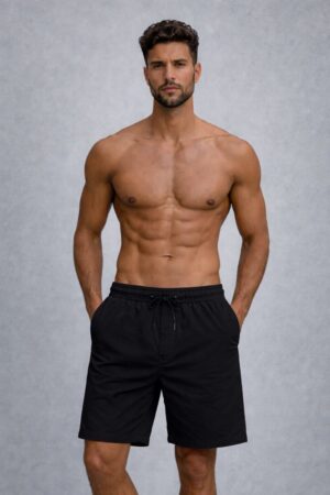 Short Peletizado Fitness Preto