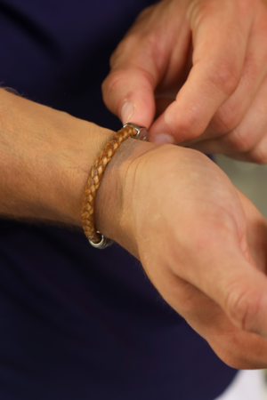 Pulseira em Tresse Basic Caramelo ref. TK64