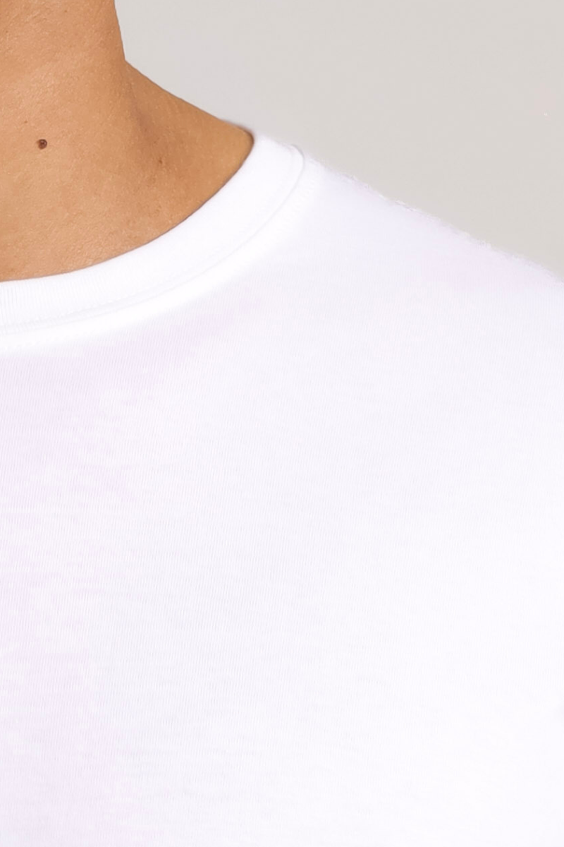 Camiseta Algodão Peruano Off White ref.20072026 - Imagem 4