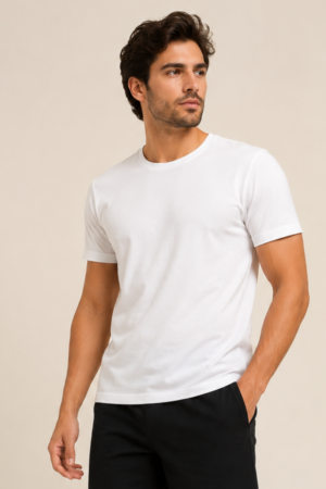 Camiseta Algodão Peruano Off White ref.20072026